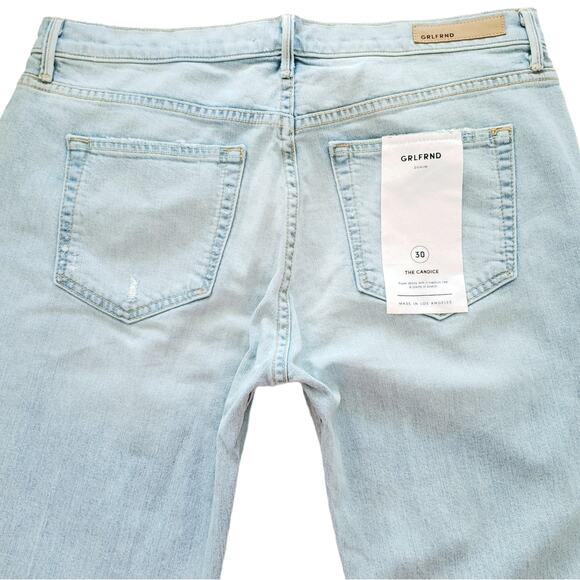 GRLFRND The Candice distressed super skinny mid rise jeans in Hey Jude Sz 30 NEW - Picture 5 of 9